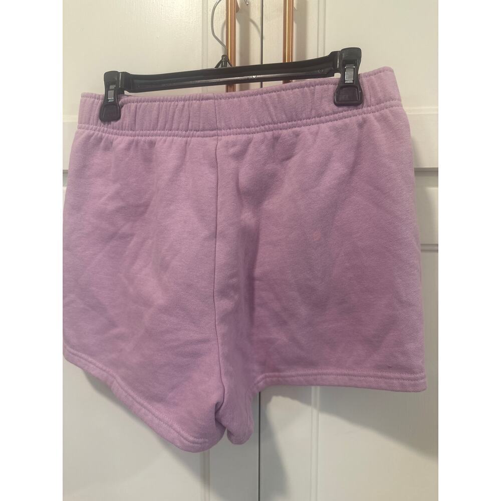 The North Face Half Dome Fleece Shorts Purple Standard Fit Pockets Women's M - Picture 2 of 6